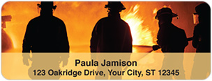 Firefighters Address Labels