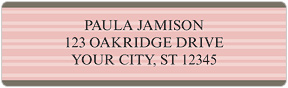 Timeless Stripes Address Labels