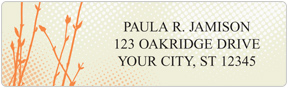 Botanical Address Labels