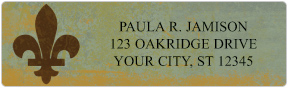 Fleur de Lis Address Labels