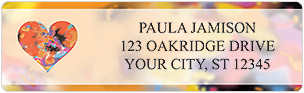 Precious Hearts Address Labels