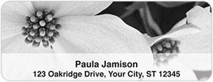 Dramatic Dogwoods Address Labels