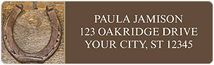 Lucky Horseshoes Address Labels