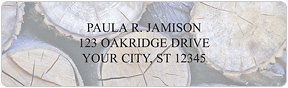 Wood Address Labels
