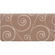 Boho Leather Checkbook Cover