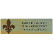 Fleur de Lis Address Labels